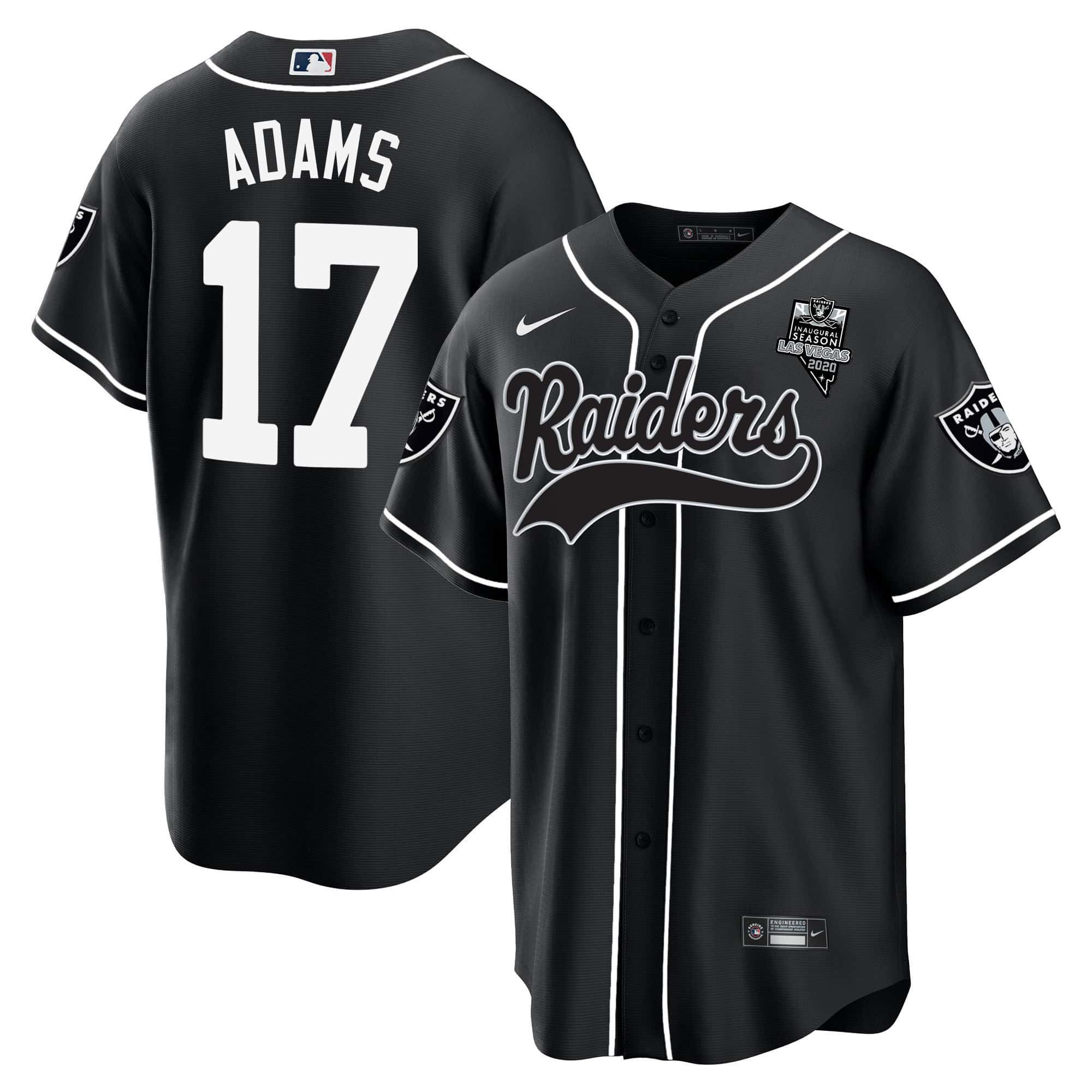 Men Oakland Raiders 17 Adams Black 2024 Nike Vapor Baseball NFL Jersey